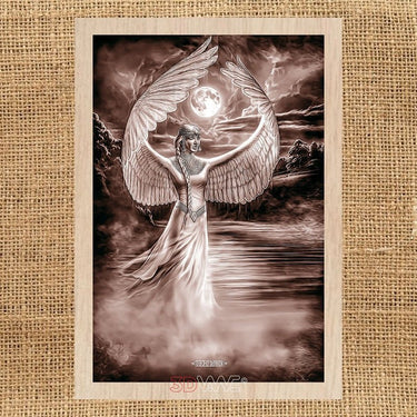 SWAN WOMAN pyroprinter and laser-ready file 3DWave.us